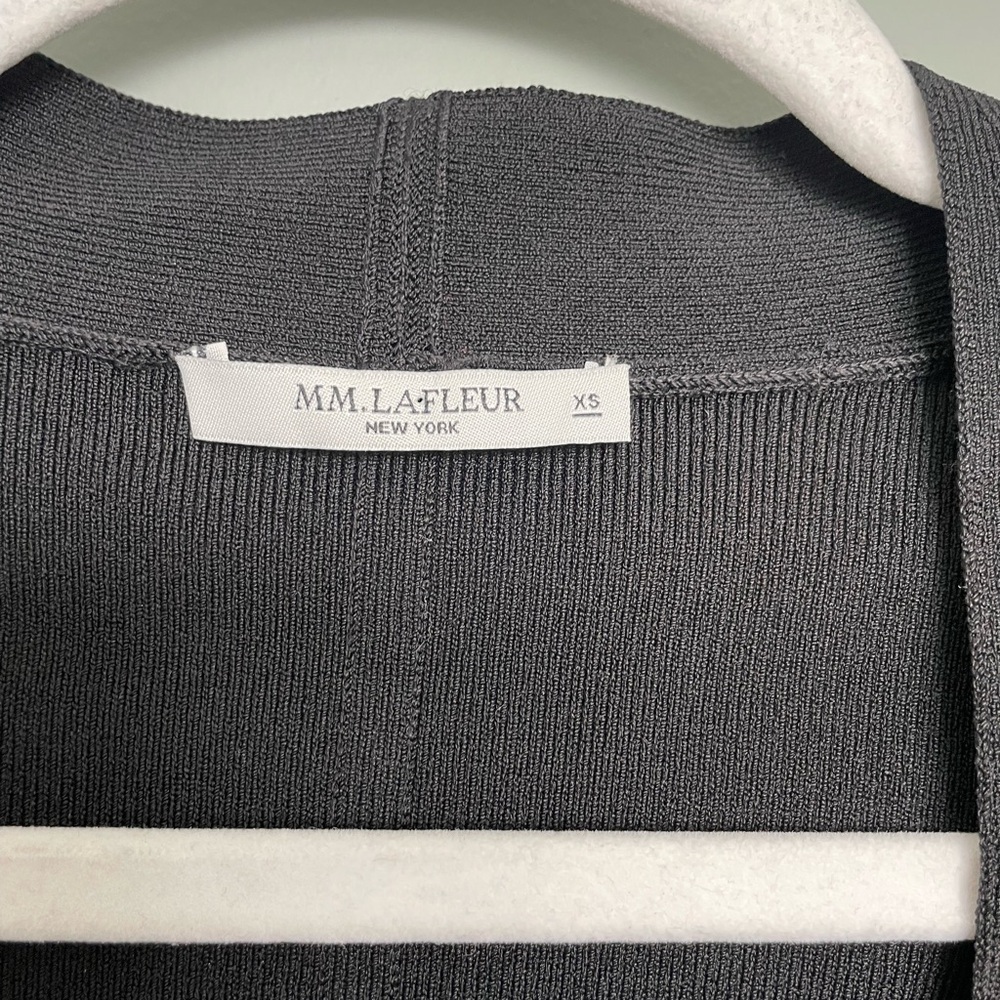 MM Lafleur "Sant Ambroeus" Jardigan Black Cropped Open Front Cardigan Jacket - Picture 5 of 17